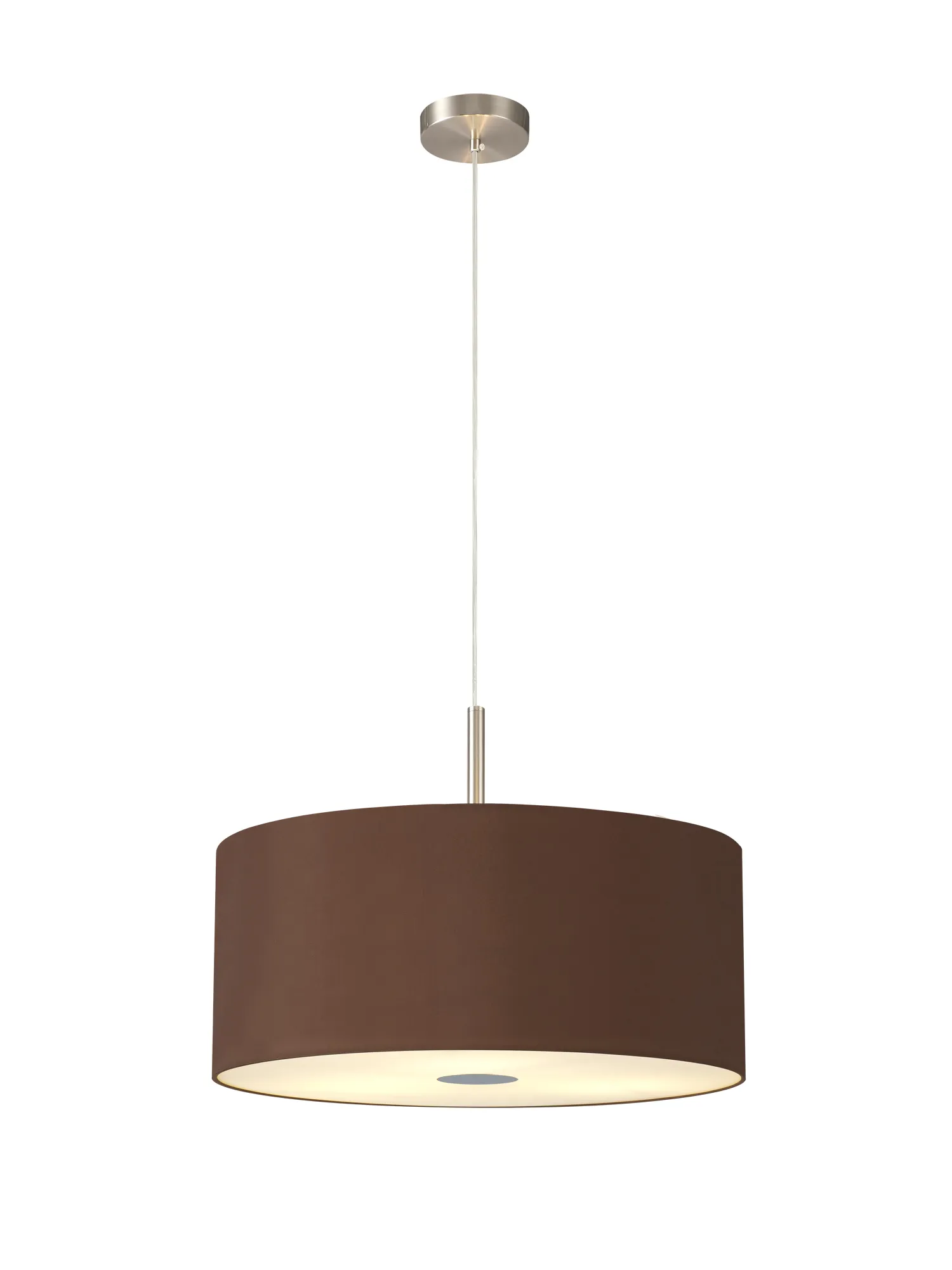Baymont 50cm 3 Light Pendant Satin Nickel, Raw Cocoa/Grecian Bronze, Frosted Diffuser DK0450  Deco Baymont SN RC